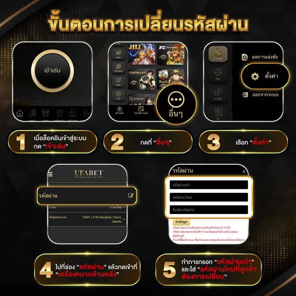 วิธีเปลี่ยนรหัสผ่านบัญชี UFASNAKE